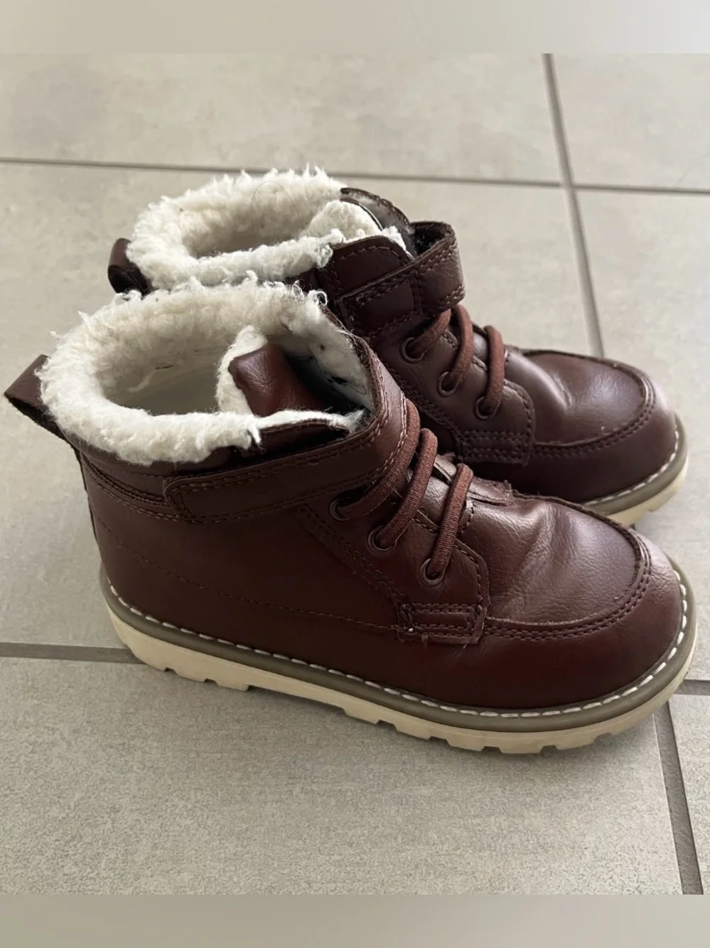 Old Navy Brown Toddler Boy Kids Winter Boots Size 9